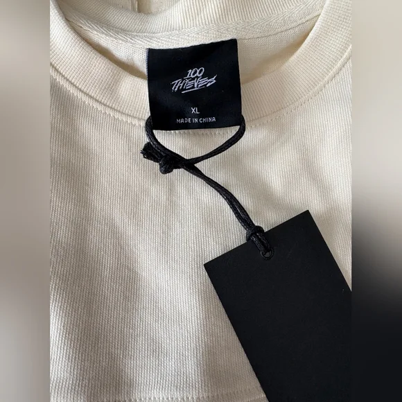 100 Thieves Cream Longsleeve Sweater NWT - Picture 7 of 7